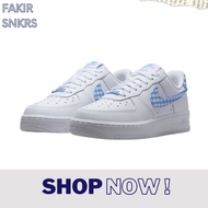 NIKE AIR FORCE 1 BLUE GINGHAM