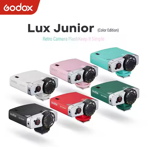 Godox Lux Junior Camera Flash GN12 6000K±200K 7 Levels Flash Speedlite Trigger for Canon Nikon Fujif