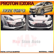 PROTON EXORA 2009-2020 PATIN 2 STYLE FRONT BUMPER (PATIN2) BUMPER DEPAN FOR EXORA FIBER CAR BODYKIT