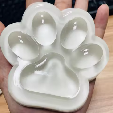 Handmade Large Cat Paw Taba Squishy Toys Clear Fufu Squishy Sensory Fidget Toys Kids Adult Anxiety R