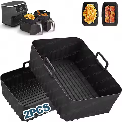 Silicone Air Fryer Baking Moulds for Ninja Foodi Max/Foodi AF400EU/AF300EU (7.6-9.5L), Philips, Coso