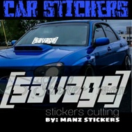 [24 HOURS SHIP] STIKER KERETA SAVAGE / CAR STICKER SAVAGE