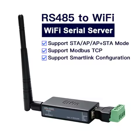 Serial Port RS485 To WiFi Server Converter IOT Device Elfin-EW41 (Replaced Elfin-EW11A EW11) Support