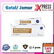 ⚡XPRESS⚡ Mycoral Cream 5 gram 2% Obat Salep Jamur Micoral Mikoral Mykoral Krim Obat Gatal Jamur Zk