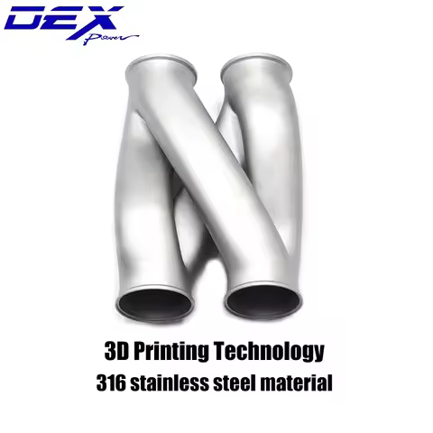 DEX.TY Exhaust Mid Pipe Z-Pipe 2.5/2.75/3inches 63 70 76mm General-purpose High Quality SS316 Car Sp