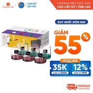 [Return Commitment If Broken] Set of 6 Ocean EXOTIC HUE Rock 285ml glass cups - Genuine