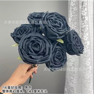 MAWAR SUPPLYFLORIST - 7 BLACK FLOWERS - 7 BLACK ROSES - 7 FLOWERS