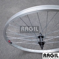 WHEELSET SEPEDA 24 x 1 3/8 ARAYA KP-81 ALLOY 36 HOLE LUBANG 36H VELG RIM RIMS ALUMUNIUM HUB FREEHUB