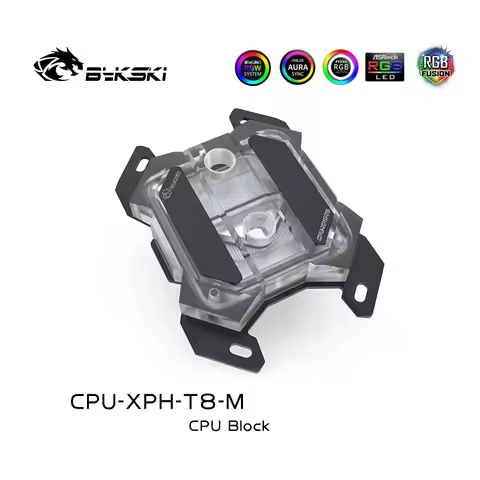 Bykski CPU Water Cooling Block for INTEL LGA1700 1151 1155 2011 X99 Support /4PIN RGB /SNCY Motherbo
