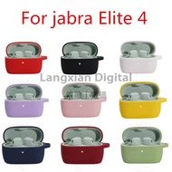 Shockproof Earphone Cover for jabra Elite 4 Active Case Dustproof Washable Shell with Hook For jabra