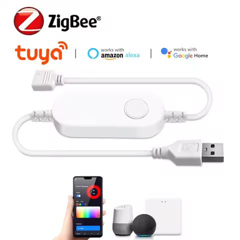 Smart LED Strip Controller 5V USB Cable Power Zigbee Switch Remote Control Suitable for Tuya Smmart 