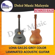 Loha GA12G Grey Color Laminated Acoustic Guitar