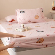 30cm Pocket Cartoon Velvet Bedsheet Flannel Bedsheet Single Queen / King Size Fitted Bedsheet Cadar 