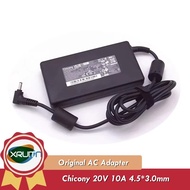 100% Genuine 200W Chicony 20.0V 10.0A 200.0W AC Adapter Charger 4.5x3.0mm A21-200P2B A200A022P For M