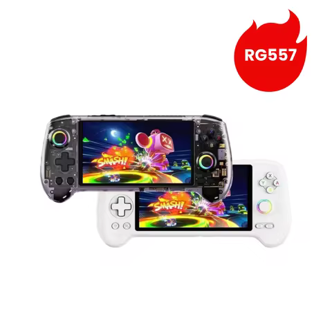 New anbernic rg557 handheld retro game console Android14 Hall effect portátil Joystick emulator 5.48