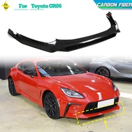Dry Carbon Front Bumper Lip Chin Spoiler For Toyota GR86 2 Door 2022 2023 Front Lip Chin Spoiler Gua