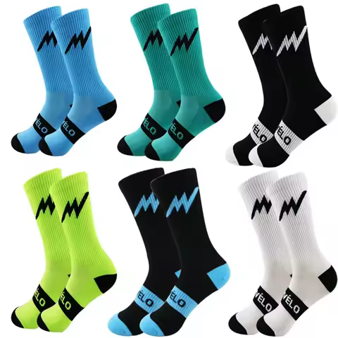 1 Pair Cycling Socks Men Running Socks Hiking Sport Socks Football Socks Compression Function Socks 