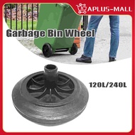 Universal Rubber Trash Can Wheels Trash Bin Wheel Wastebasket Castor - 8 Inch
