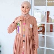 Masayu Batik - Gamis Batik Wanita Motif Karakter Simbok