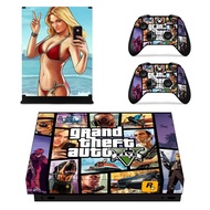 （2024）Grand Theft Auto V GTA 5 Skin Sticker Decal Cover for Xbox One X Console and 2 Controllers skins Vinyl（2024）