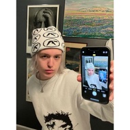 Aphex Twin豆豆帽保暖双层提花毛线帽情侣时尚织冷帽美式街头8.22 Aphex Twin beanie hat, warm double-layer jacquard knit hat, co