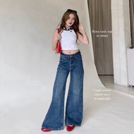 Riley Low-Waist Jeans Waist 26-27 Inches For Height 155 Cm. Length 38 Virgin Cylindrical Shape Horse