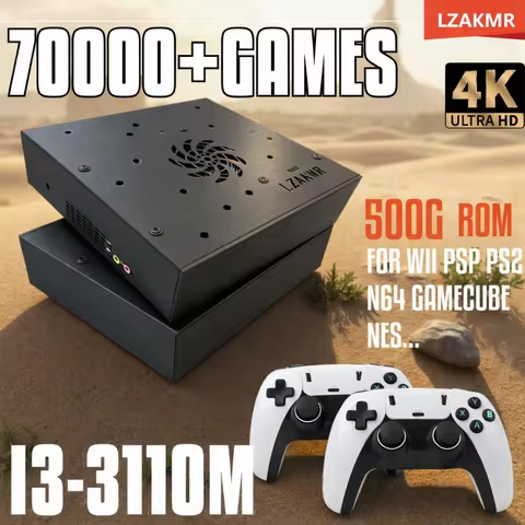 Plug&Play on TV Retro Gaming Device Loaded 70000+ Games for Wii PS2 DC PSP NGC N64 500G X8 Console W