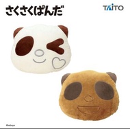 【景品】日本 さくさくぱんだ  Kabaya 曲奇餅熊貓 大毛公仔 咕臣 軟棉棉質地 可愛熊貓有正反兩面