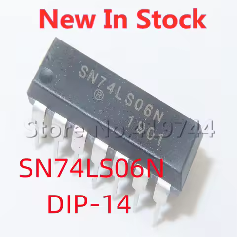5PCS/LOT SN74LS06N 74LS06 DIP-14 Logic-Gate and Inverter/Inverter In Stock NEW original IC