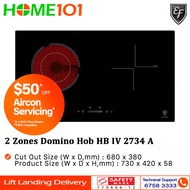 EF 2 Zones Domino Hob HB IV 2734 A
