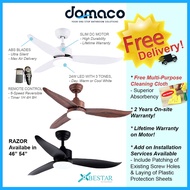 Bestar Razor DC Ceiling Fan with 24W 3 Tone LED Light Kit and Remote