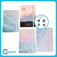 CSQUARE Beach Ocean Pastel Hardbound Notebook Journal BG-A5-5895