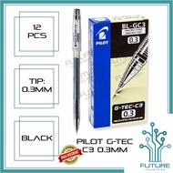Ballpen PILOT G-tec Gtec G-tech Gtech C3 0.3mm Tip Ball Pen Ball Pens Fine Point Pen (12) Pcs Per Or