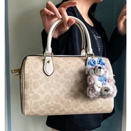 Classic PVC Leather Boston Pillow Bag Boston Ladies Handbag Crossbody Bag