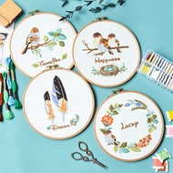 Embroidery Material Kit, Embroidery Starter Kit, Beginner Embroidery Kit, Including Embroidery Threa
