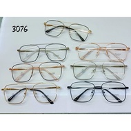 Aviator 3076 Men's and Women's Stainless Steel Frame Glasses - Bluechromic, Blueray, Photochromic Gl