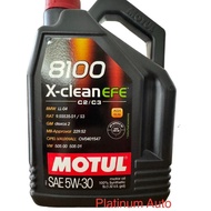 Motul 8100 X-Clean EFE C2/C3 5W30 Car