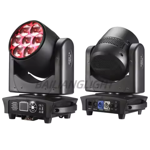 7x40W 4 in1 RGBW Bee Eye LED Beam + Wash Zoom testa mobile DMX per NightClub Dj Disco Party Bar Stag