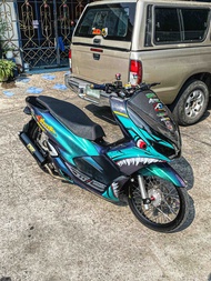 Hugsticker สติ๊กเกอร์ติดรถ สติ๊กเกอร์ PCX 150/PCX 160 ลายหัวฉลาม แบบไม่จัดฟัน (Shark)