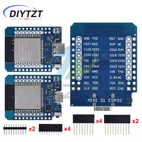DIYTZT For Wemos Mini D1 ESP8266 ESP32 ESP-32S WIFI Bluetooth CP2104 Development Board Module For Ar