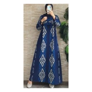 gamis tenun navy tumpal toraja