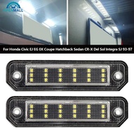 OPENMALL 12V Car License Plate Lights LED Automotive Accessories Rear Lamp For Honda Civic EJ EG EK 