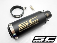 SC Muffler Exhaust Tabung 51mm Universal R25 Ninja 250 R15 MT09 MT07 R1 R6 CBR500 CBR650 Z800 Z900 Z