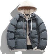 Fake Two-Piece Cotton Jacket for Men Winter 2025 New Loose Candy Color Warm Cotton Coat Men's Winter