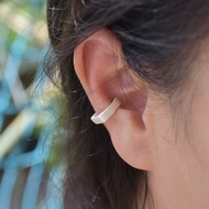 990銀實心幾何無耳洞耳夾耳掛純銀極簡耳骨夾