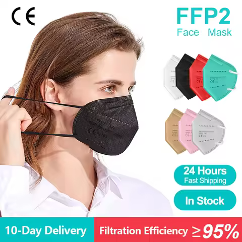 10-200PCS mascarillas breathe FFP2 Face Mask CE Approved FPP2 Disposable KF94 Facial Mouth Fish Mask