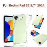 Casing Redmi Pad SE 8.7 2024 Case Transparent Airbags Soft Silicone TPU Protection Shockproof Cover 