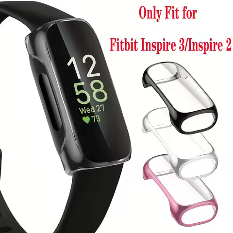 Soft TPU Full Cover Case For Fitbit inspire 2/inspire 3 Cover Screen Protector For Fitbit inspire 2 