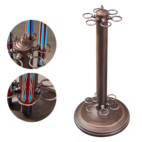 6 Hole Pool Cue Rack Billiards Cue Rack Billiards Pool Stick Holder