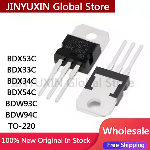 20PCS BDX33C BDX34C BDX53C BDX54C BDX53 BDX33 BDX34 BDX54 TO220 BDW93C BDW94C BDW93 BDW94 IC Chip In
